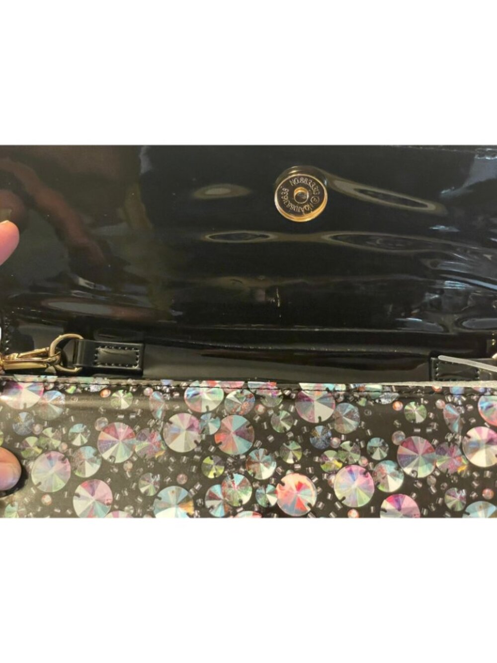 Betsey Johnson Clear Xolyla Double Bow Crossbody Handbag new - Picture 7 of 16